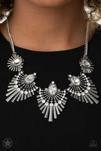 Load image into Gallery viewer, Miss YOU-niverse- White and Silver Necklace- Paparazzi Accessories