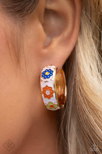 Multicolored Makeover- Multicolored Gold Earrings- Paparazzi Accessories