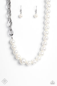 My PEARL- White and Silver Necklace- Paparazzi Accessories