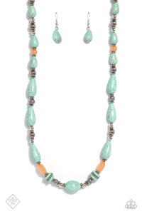 Nile River Redux- Blue and Silver Necklace- Paparazzi Accessories