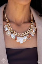 Load image into Gallery viewer, Now SEA Here- White and Gold Necklace- Paparazzi Accessories