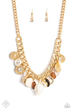 Load image into Gallery viewer, Now SEA Here- White and Gold Necklace- Paparazzi Accessories