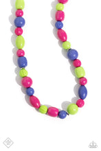 Load image into Gallery viewer, Perfectly Poppin- Pink Multicolored Necklace- Paparazzi Accessories