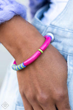 Load image into Gallery viewer, Poppin Pattern- Pink Multicolored Bracelet- Paparazzi Accessories