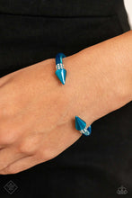 Load image into Gallery viewer, Punky Plot Twist- Blue and White Bracelet- Paparazzi Accessories
