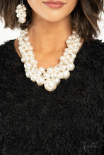 Load image into Gallery viewer, Regal- White and Silver Necklace- Paparazzi Accessories