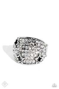 Reliable Radiance- White and Silver Ring- Paparazzi Accessories
