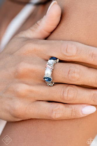 Reputable Rarity- Multicolored Silver Ring- Paparazzi Accessories