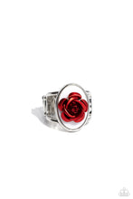 Load image into Gallery viewer, ROSE To My Heart- Red and Silver Ring- Paparazzi Accessories