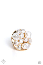 Load image into Gallery viewer, SEA Reason- White and Gold Ring- Paparazzi Accessories