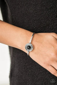 Sahara Sunshine- Black and Silver Bracelet- Paparazzi Accessories