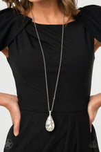 Load image into Gallery viewer, Spellbinding Sparkle- White and Silver Necklace- Paparazzi Accessories