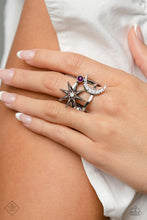 Load image into Gallery viewer, Stellar Seeker- Purple and Silver Ring- Paparazzi Accessories