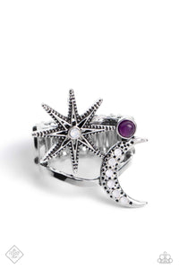 Stellar Seeker- Purple and Silver Ring- Paparazzi Accessories