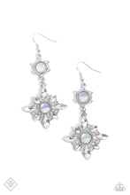 Load image into Gallery viewer, Summer Daze- Green and Silver Earrings- Paparazzi Accessories