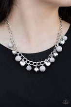 Load image into Gallery viewer, Summer Fling- Silver Necklace- Paparazzi Accessories