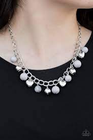 Summer Fling- Silver Necklace- Paparazzi Accessories