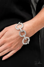 Load image into Gallery viewer, Surprise Party Shimmer- White and Silver Zi Bracelet- Paparazzi Accessories