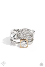 Load image into Gallery viewer, Tailored Two-Tone- Multi-toned Ring- Paparazzi Accessories