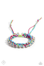 Load image into Gallery viewer, The Next Big STRING- Blue and White Bracelet- Paparazzi Accessories