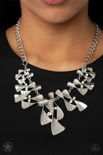 Load image into Gallery viewer, The Sands Of Time- White and Silver Necklace- Paparazzi Accessories