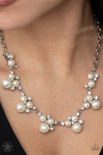 Toast To Perfection- White and Silver Necklace- Paparazzi Accessories