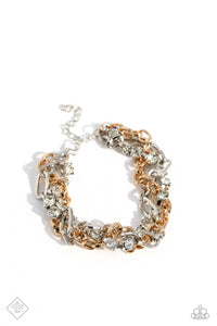 Two-Tone Taste- Multi-toned Bracelet- Paparazzi Accessories