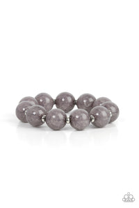 Arctic Affluence- Gray and Silver Bracelet- Paparazzi Accessories