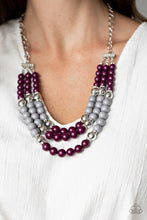 Load image into Gallery viewer, BEAD Your Own Drum- Purple and Silver Necklace- Paparazzi Accessories