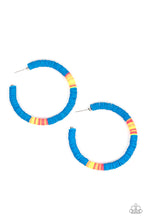 Load image into Gallery viewer, Colorfully Contagious- Blue Multicolored Earrings- Paparazzi Accessories