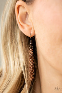 Dizzying Decor- Copper Necklace- Paparazzi Accessories