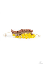 Load image into Gallery viewer, Down HOMESPUN- Yellow and Brown Bracelet- Paparazzi Accessories