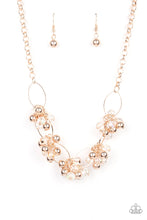 Load image into Gallery viewer, Effervescent Ensemble- Rose Gold Necklace- Paparazzi Accessories