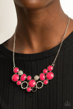 Load image into Gallery viewer, Extra Eloquent- Pink and Silver Necklace- Paparazzi Accessories