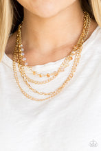 Load image into Gallery viewer, Extravagant Elegance- Gold Necklace- Paparazzi Accessories