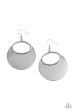 Load image into Gallery viewer, Fan Girl Glam- Silver Earrings- Paparazzi Accessories