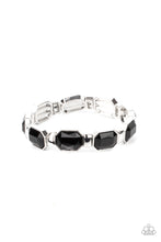 Load image into Gallery viewer, Fashion Fable- Black and Silver Bracelet- Paparazzi Accessories