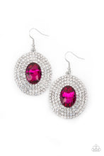 Load image into Gallery viewer, FIERCE Field- Pink and Silver Earrings- Paparazzi Accessories