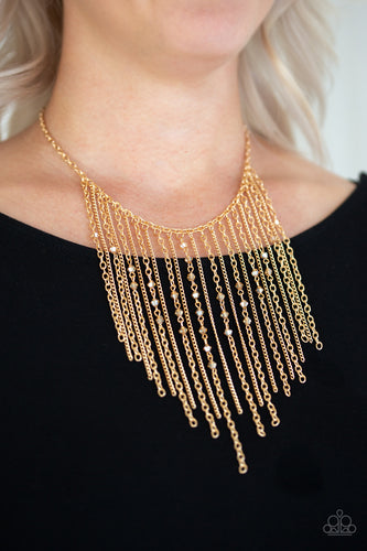 First Class Fringe- Gold Necklace- Paparazzi Accessories