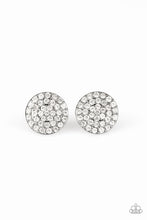 Load image into Gallery viewer, Greatest Of All Time- White and Gunmetal Earrings- Paparazzi Accessories