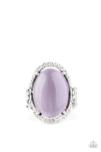 Load image into Gallery viewer, Happily Ever Enchanted- Purple and Silver Ring- Paparazzi Accessories