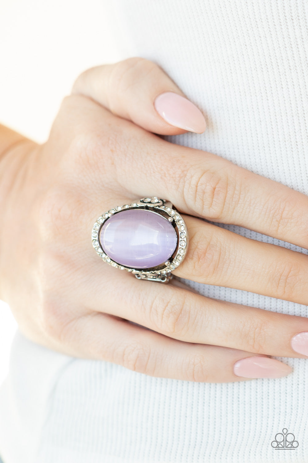Happily Ever Enchanted- Purple and Silver Ring- Paparazzi Accessories