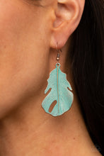 Load image into Gallery viewer, Heads QUILL Roll- Blue and Copper Earrings- Paparazzi Accessories