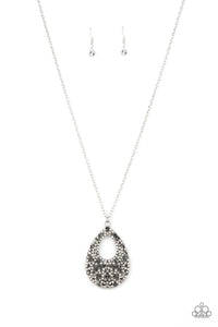 High Society Stargazing- White and Silver Necklace- Paparazzi Accessories