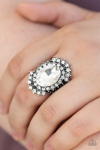 Him or HEIR- White and Silver Ring- Paparazzi Accessories