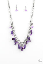 Load image into Gallery viewer, I Want To SEA The World- Purple and Silver Necklace- Paparazzi Accessories
