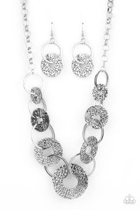 Industrial Envy- Silver Necklace- Paparazzi Accessories