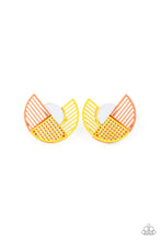 Load image into Gallery viewer, It&#39;s Just An Expression- Yellow and Orange Earrings- Paparazzi Accessories