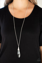Load image into Gallery viewer, Jaw-Droppingly Jealous- White and Silver Necklace- Paparazzi Accessories
