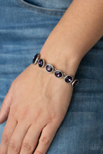 Load image into Gallery viewer, Lustrous Luminosity- Purple and Silver Bracelet- Paparazzi Accessories